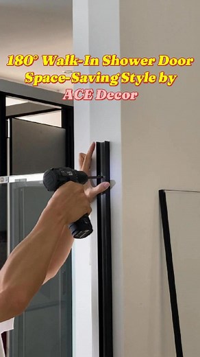 Watch this — one person, one door, total bathroom upgrade. 🔧✨ This new walk-in style shower door from Acedecor makes setup simple — one person, no stress, no fuss. It opens a full 180°, saving space while keeping your bathroom sleek and functional. Perfect for tight spaces, modern homes, and anyone who loves an easy win. 🚿✨ 💬 Would you try installing one yourself? 👇 Like, comment & follow for more bathroom makeover inspo! ACE Decor Bath 📍 Website: acedecorbath.com Email: sales@acedecorbath.
