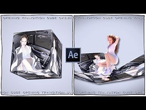 3d cube opening transition on after effects - tutorial | klqvsluv