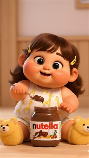 ‎لـوپـی | بـلاگـر کـارتـونـی‎ on Instagram‎: "لوپی عاشق نوتلاست😂😎 بفرس واسه عاشقان نوتلا😂❤️ @loopi.cute @loopi.cute #asmr #ai #animation"‎