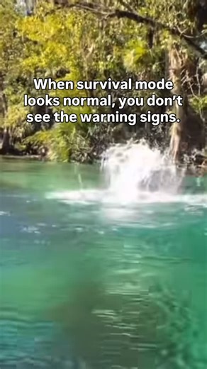 WellnessResetWithVon on Instagram: "Watching this video, the monkeys know something is wrong. They’re jumping, running, escaping and fast. But the woman filming is laughing. She doesn’t see the danger yet. That’s exactly how survival mode works in our bodies. Your body feels the stress first. Your mind says, “I’m fine. This is normal.” So you stop sleeping well. You forget to eat or only eat once a day. You feel tired around people. You want to be alone more. You feel bloated, foggy, snacky, or