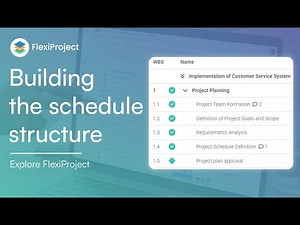 Building the project schedule structure