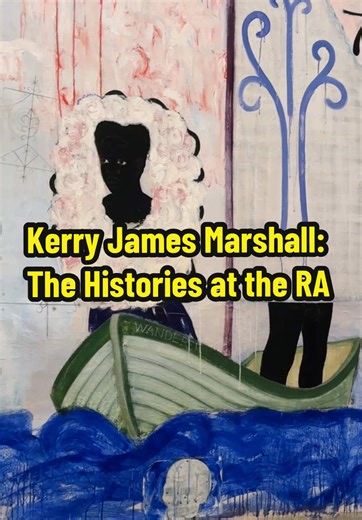 “Kerry James Marshall: The Histories” at the Royal Academy of Arts is the largest-ever UK exhibition of the American painter, bringing together more than 70 works from the 1980s to today to chart his ongoing effort to rewrite who appears in the canon of Western painting. The show spans 11 major cycles, from images of everyday Black life in barbershops, housing projects, and domestic interiors to large-scale history paintings that address slavery, the Middle Passage, Civil Rights and Black Power,