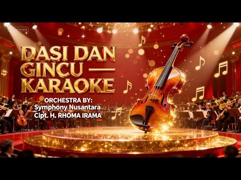 DASI DAN GINCU KARAOKE | Versi ORCHESTRA Paling Mewah & Cerah | Symphony Nusantara