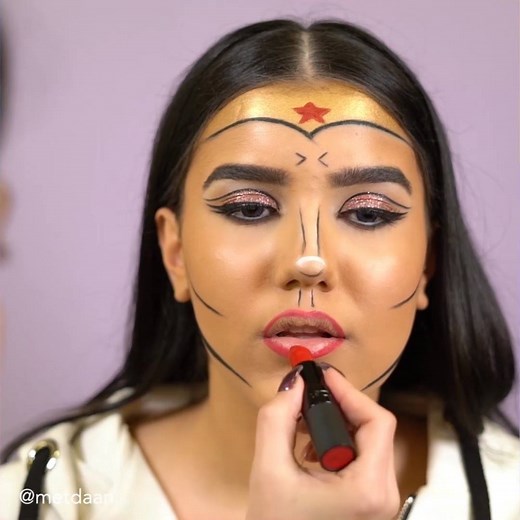 1.4M views · 1.7K reactions | If no one else will do this Wonder Woman makeup look, you must✨ | MetDaan | Facebook