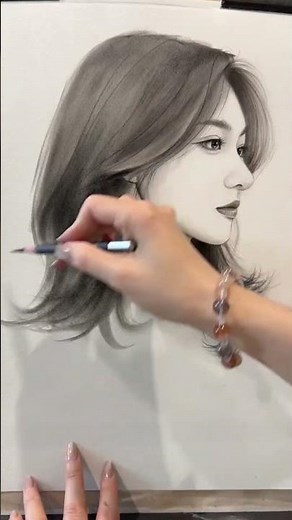 Girl Drawing #drawing #charcoaldrawingtutorial #girlfacedrawingpencil #girldrawing #portraitdrawing
