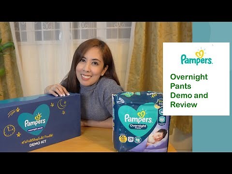 Pampers Overnight Pants Demo and Review