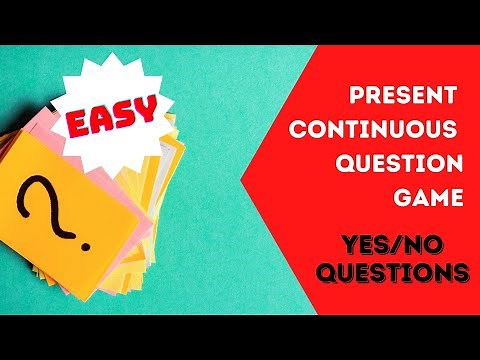 Present Continuous Games | #GrammarGames | EASY | Yes/No Question