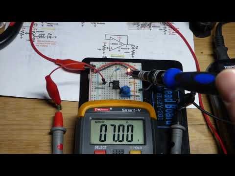 Multimeter Measured Op Amp Voltage Follower LM358 Circuit