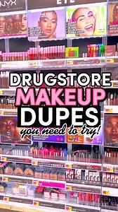 Drugstore makeup dupes for viral high end makeup #fyp #makeup #beauty #makeupdupes #makeupdupe | Weird Secondhand Finds Sharing