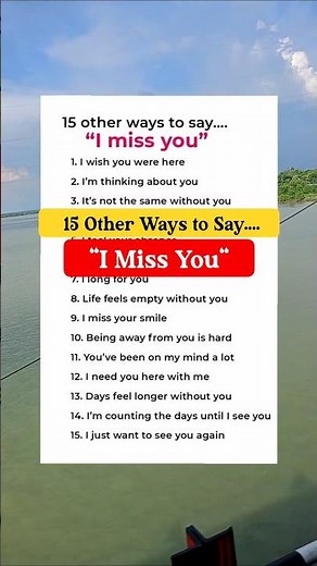 15 Other Ways to Say “I Miss You” | Express Your Feelings Better ❤️