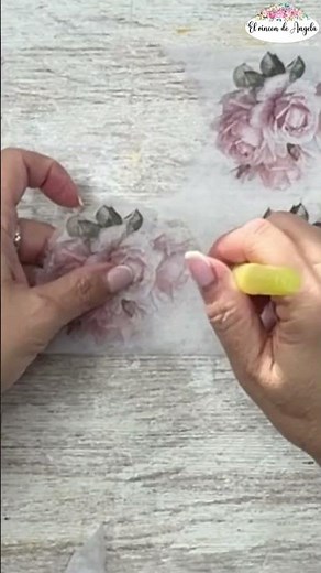 Preparando servilleta para hacer decoupage #decoupage #diy #manualidades #craft #reciclaje
