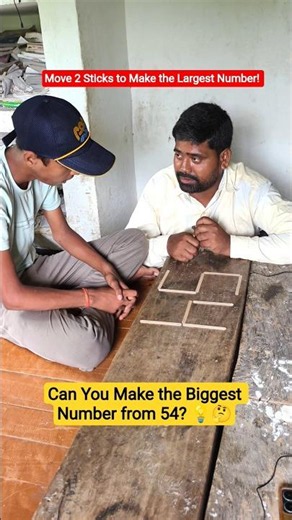 Mind Blowing Puzzle 🧠!Can You Make the Biggest Number from 54? 💡#math #maths #puzzle