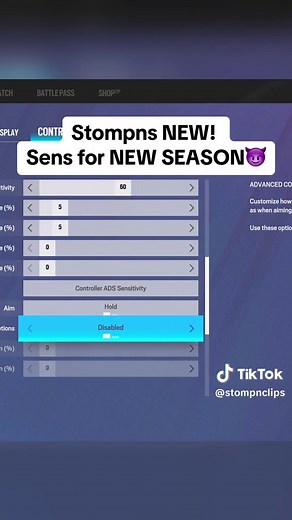 Stompns New Season Sensitivity Settings Update