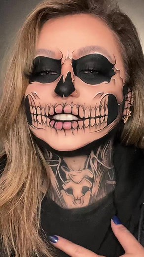 Tate Langdon Skull Halloween Makeup Tutorial
