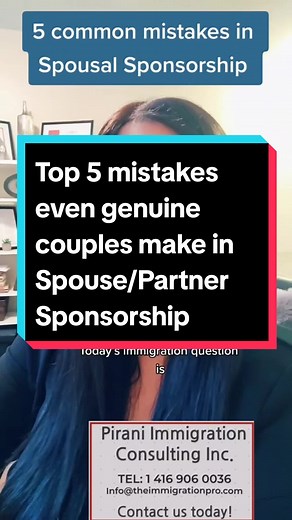 Top 5 Mistakes Genuine Couples Make in Spouse Sponsorship Applications