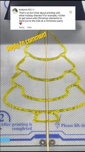 3D printed Christmas themed lollipops! #christmas #blackfriday #panda3d