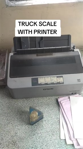 Truck ßcale monitor with printer