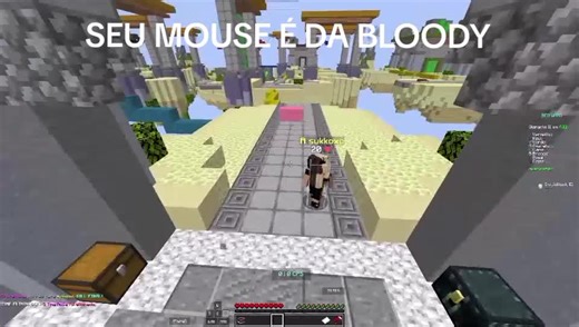 o cara comprou o mouse da bloody #bedwars #hack #minecraft #fyp #minecraftmemes