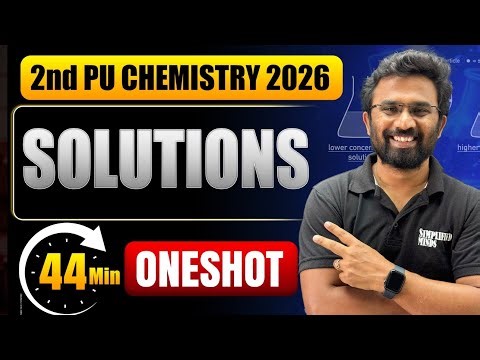 2ndPU Chemistry 2026 | Solutions Onehsot | Solutions Important Questions | 2nd PU 2026