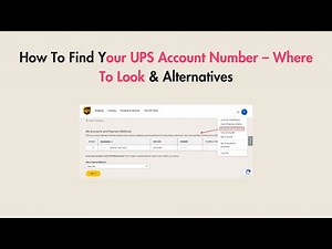 How To Find Your UPS Account Number – Where To Look & Alternatives