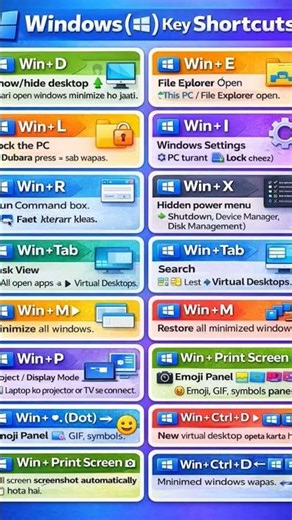 windows shortcut keys ❣️