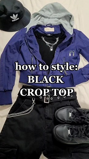 4 Unique Ways to Style a Black Crop Top | Outfit Ideas