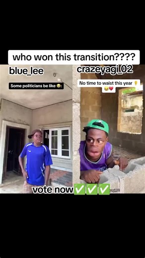 who won this transition? #whowon? #transitionchallange #transition #bluelee #crazeyagi_02 #tiktokchallenge #votenow #challenge @𝐁𝐋𝐔𝐄 𝐋𝐄𝐄💙💦