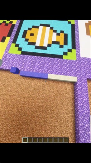 Satisfying Sand Art in Minecraft ! Making Pixel Art #shorts #gaming #minecraft