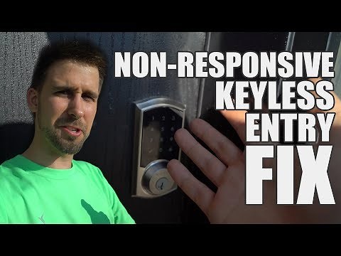 Quick fix for non-responsive touchpad electronic door lock due to heat (Weiser SmartCode)