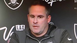 Coach McDaniels fielded questions on Chandler Jones with the media. | "Al Davis The Maverick 1963-2011"