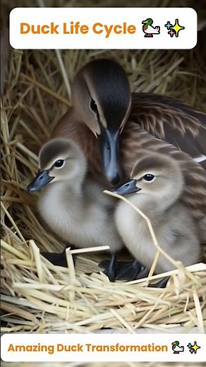 Amazing Duck Transformation | Real Life Cycle #duck #nature #timelapse #lifecycles