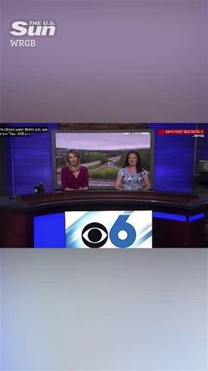 News anchor's water breaks live on air & she KEEPS working | The US Sun - Entertainment
