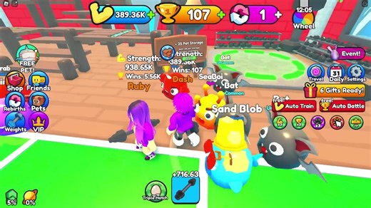 MAX LEVEL Strength in SIXPACK Simulator! (Roblox)