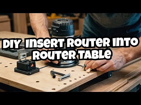 DIY Fitting Router to underside of Router Table #diy #woodworking #diy