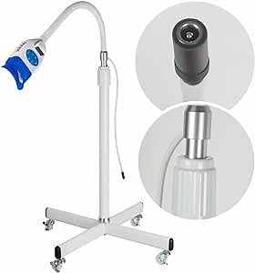 LED Teeth Whitening Light Dental Mobile Cold LED Light Lamp Bleaching Accelerator Holding on Table LED Teeth Whitening Machine, Ship from USA, 2-4 Days Delivery
