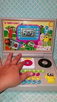 Vintage Yo Gabba Gabba Vtech Learning toy Laptop computer boombox DJ music game