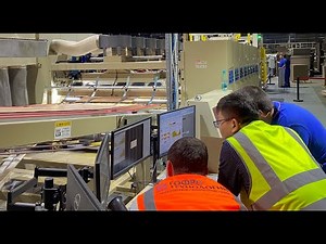 SA 925 FFG with robot-palletizer and Compact prefeeder from WSA