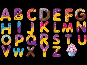 ABC with Ice Cream 🍦🍓🍫 Learn Alphabet A to Z Fun ABC Song for Kids & Toddlers