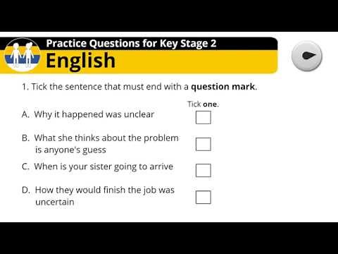 Key Stage 2 (KS2) English - Practice Questions #01