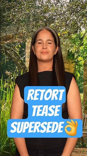 Learn Advanced English Words: RETORT, TEASE, SUPERSEDE 👌