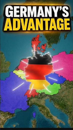 The Geography That Made Germany a Powerhouse #geography #map #shorts