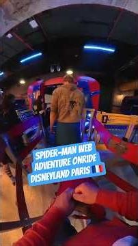 Spider-Man WEB Adventure Onride Disneyland Paris 🎢 🇫🇷 #spiderman #disneyland #ride #viral #disney