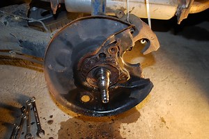 Unable to remove rear brake dust shield