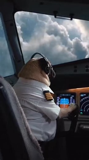 When you realize your pilot is a Pug... 😱🐾 ​#PugPilot #FunnyVideos #PlanePanic #DogLover #ViralVideo #AviationHumor #PlotTwist #CuteDogs #PilotLife | Pug Lover Community