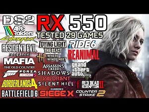 RX 550 in 2026 : Test in 29 Games - Gaming Test in 2026