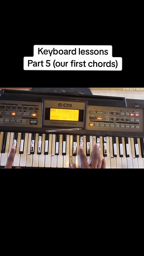 Learning Keyboard Chords: Our First Steps in Music