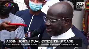 11K views · 129 reactions | Lawyer for the plaintiff in the Assin North MP case, Frank Davis, has applauded the Supreme Court's decision to restrain James Gyakye Quayson from holding himself as the Member of Parliament for the Assin North constituency. He says this is in line with the constitution of Ghana. Full video here: bit.ly/3uCxJFd #CitiNewsroom | Citi 97.3 FM | Facebook