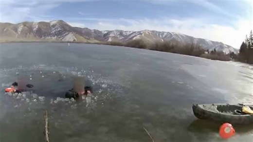 Utah Ice Rescue Captured On Camera