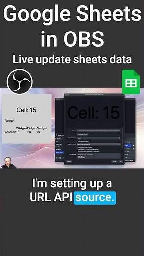 Google Sheets on #OBS live updating data [Tutorial]