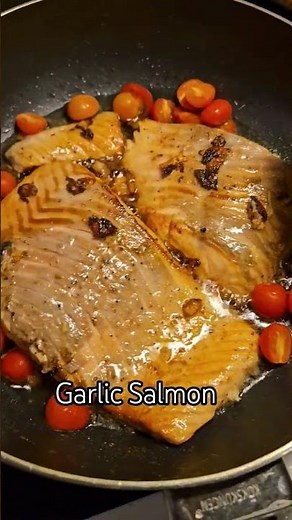 Pan Grilled Garlic Salmon step four (additional)